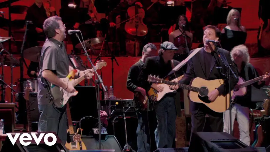 Video for the film Concert for George — Paul McCartney, Eric Clapton - Something (Live)