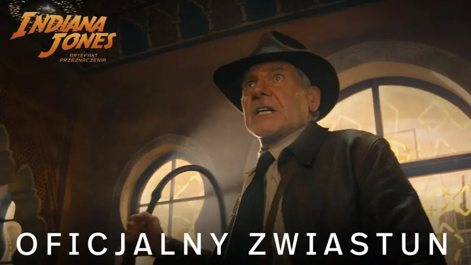 Video for the film Indiana Jones and the Dial of Destiny — Zwiastun #1 [dubbing]