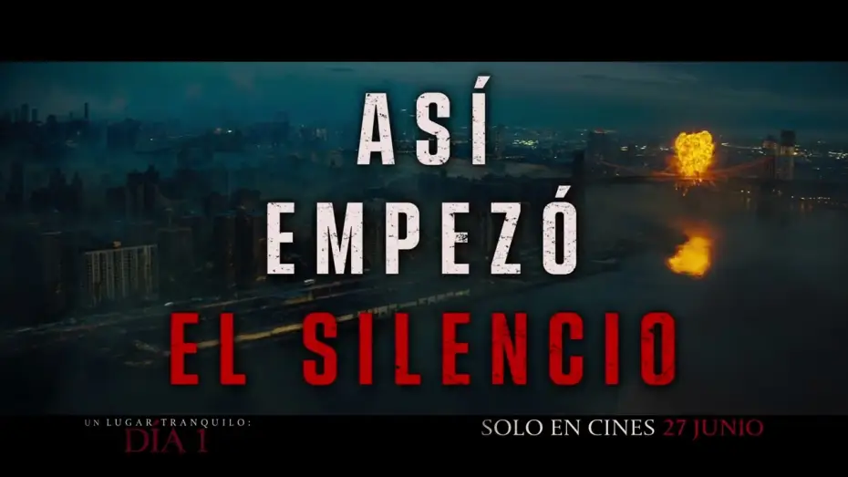 Video for the film A Quiet Place: Day One — Así comenzó el silencio