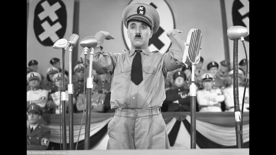 Video for the film The Great Dictator — Charlie Chaplin - Le discours d'Adenoid Hynkel - Le Dictateur - VF - Français