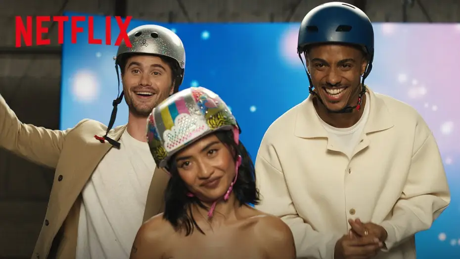 Video for the film Uglies — Chase Stokes, Brianne Tju & Keith Powers Learn to Hoverboard