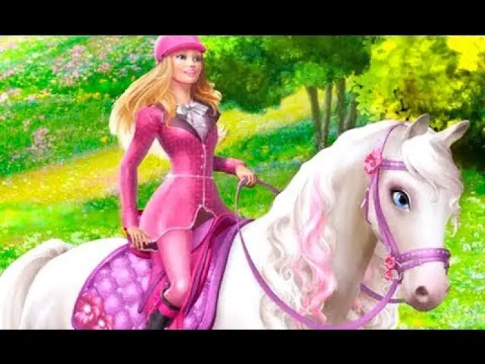Video for the film Barbie & Her Sisters in A Pony Tale — BARBIE: Una Aventura de Caballos (Trailer español)