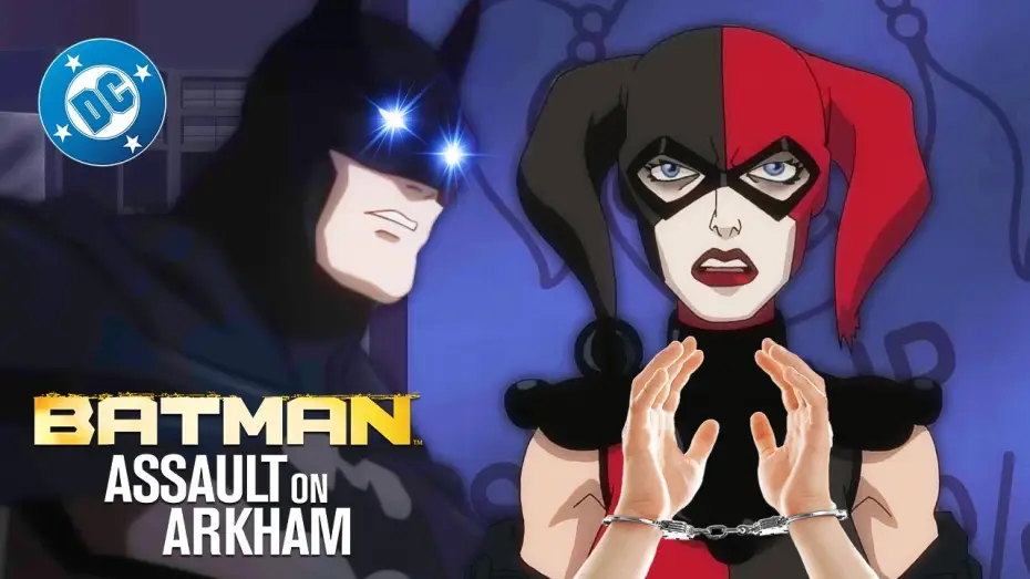 Video for the film Batman: Assault on Arkham — Harley Quinn Gets ARRESTED!