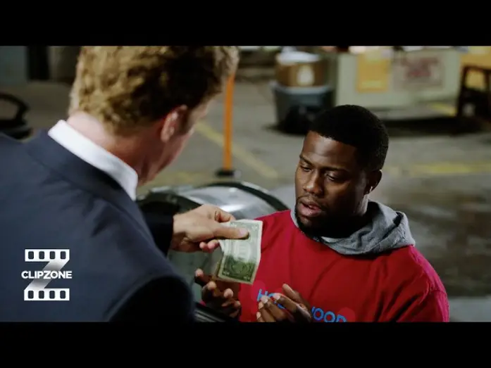 Video for the film Get Hard — Darnell Gets Dollar Tip From White Collar Criminal