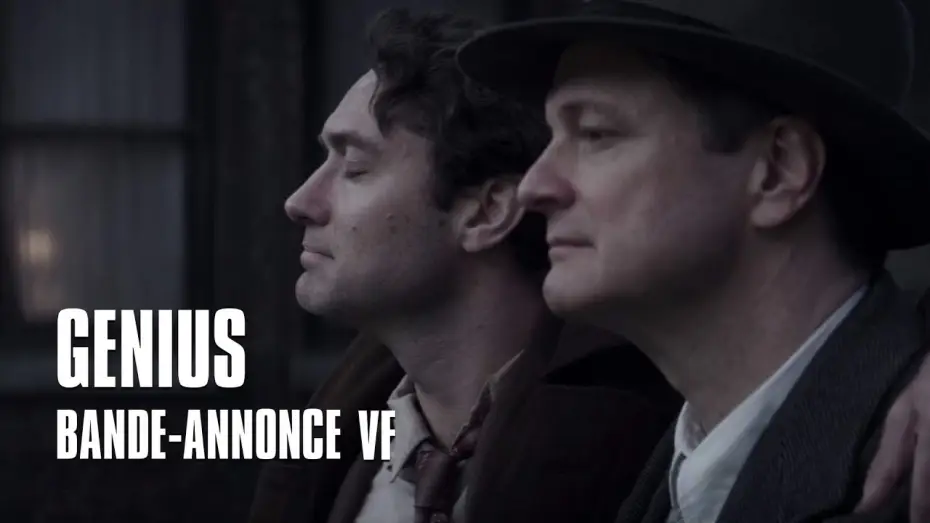 Video for the film Genius — Genius avec Colin Firth et Jude Law - Bande-Annonce VF