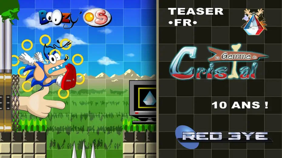 Video for the film BoOzy’ OS and the Cristal Gem — 🇫🇷 BoOzy’ OS et la Gemme de Cristal 💎 10 ans !  [ parodie de Sonic ]