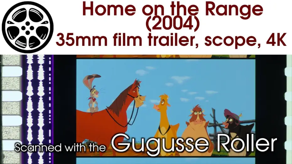 Video for the film Home on the Range — Home on the Range (2004) 35mm film trailer, scope 4K