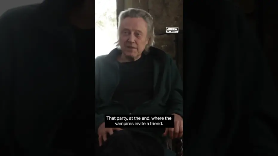 Video for the film The Addiction — Christopher Walken had never seen this before