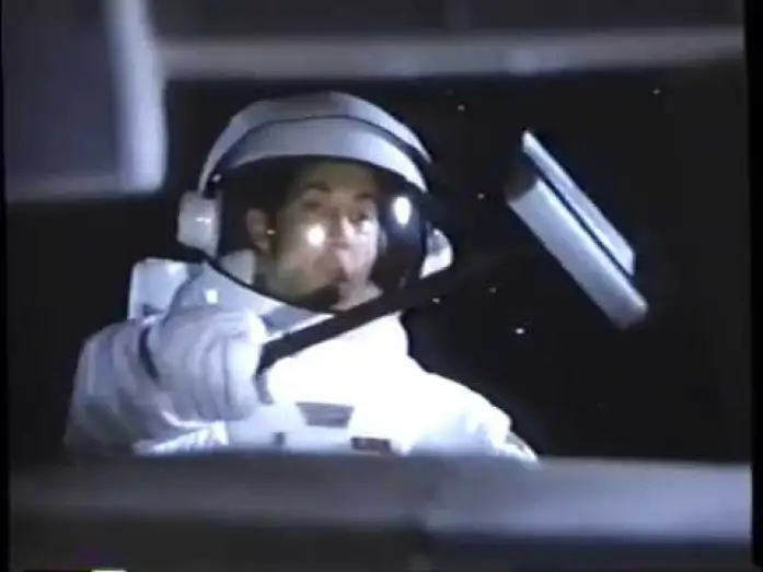 Video for the film RocketMan — RocketMan (1997) Trailer (VHS Capture)