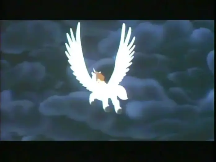 Video for the film Unico: Black Cloud and White Feathers — 加橋かつみ「大空のユニコ」　映像入り