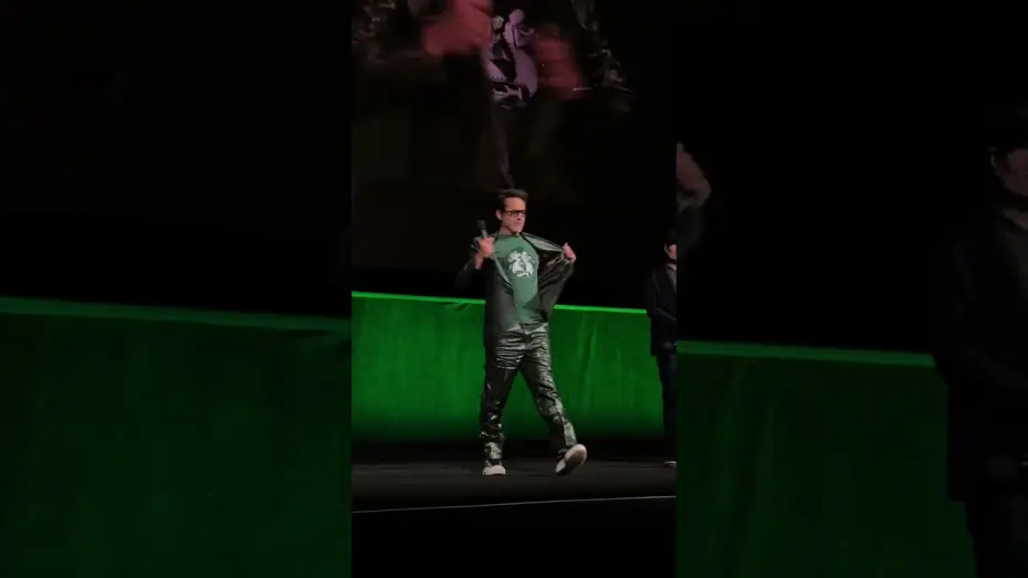 Video for the film Avengers 5 — Victor Von Doom 💚 Robert Downey Jr. at CinemaCon.