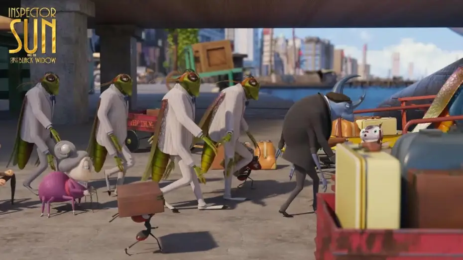 Video for the film Inspector Sun and the Curse of the Black Widow — "All aboard!"