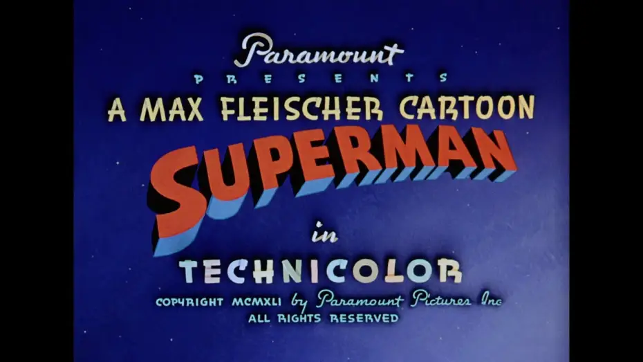 Video for the film Max Fleischer's Superman 1941-1942 — Max Fleischer's Superman (1941; HD)