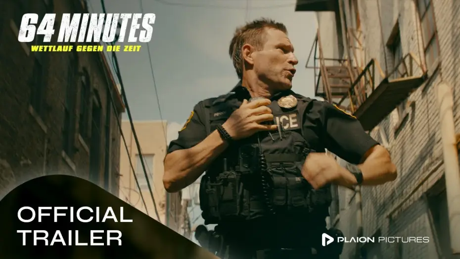 Video for the film Line of Duty — 64 Minutes - Wettlauf gegen die Zeit (Deutscher Trailer) - Aaron Eckhart