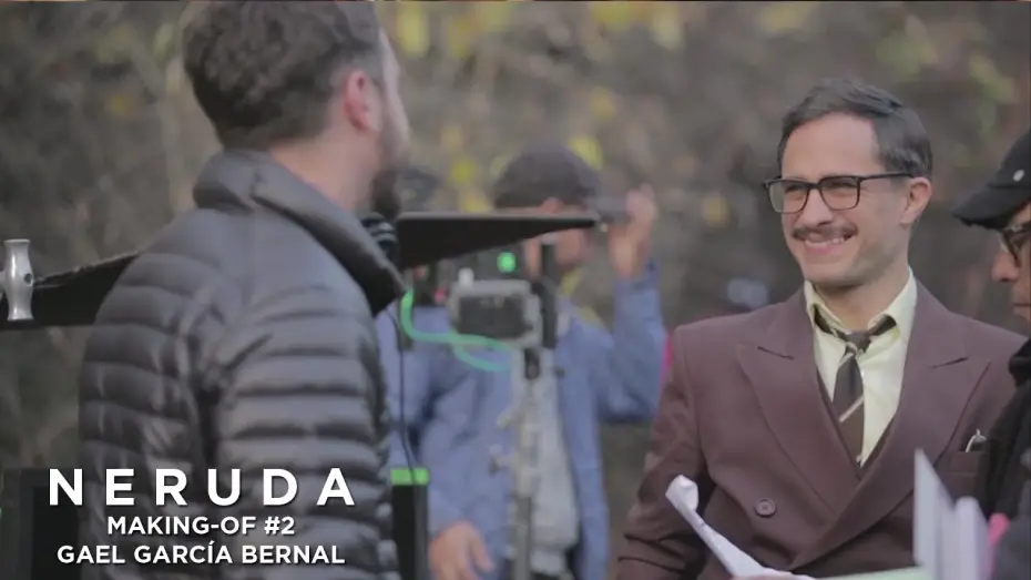 Video for the film Neruda — NERUDA - Making-of #2 - Gael Garcia Bernal à propos d'Oscar Peluchonneau