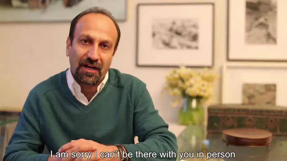 Video for the film The Salesman — UK premiere - message from Asghar Farhadi