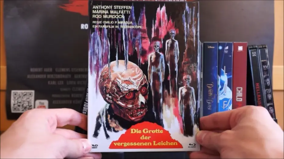 Video for the film The Night Evelyn Came Out of the Grave — DIE GROTTE DER VERGESSENEN LEICHEN (DT Blu-ray Mediabook Cover A) / Zockis Sammelsurium Nr. 750