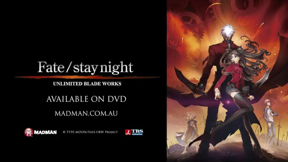 Video for the film Fate/stay night: Unlimited Blade Works — FATE/STAY NIGHT: UNLIMITED BLADE WORKS Official Trailer - Available March 2013