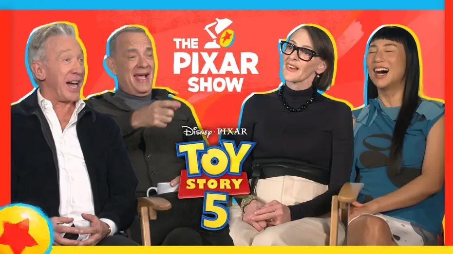 Video for the film Toy Story 5 — Toy Story 5 Cast at Pixar! | The Pixar Show TS5 Special Edition