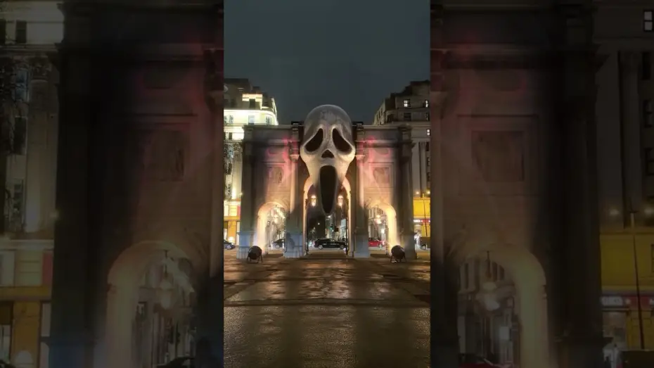 Video for the film Scream 7 — Marble Arch London