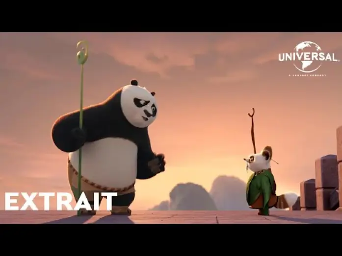 Video for the film Kung Fu Panda 4 — Extrait "Po préfère rester le Guerrier Dragon" VF