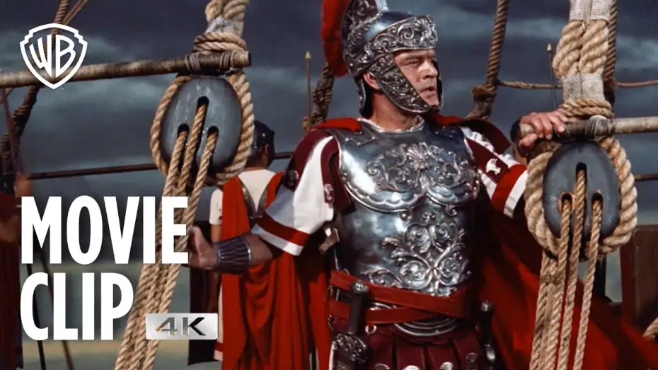 Video for the film Ben-Hur — Macedonian Pirates Attack the Roman Fleet - Movie Clip