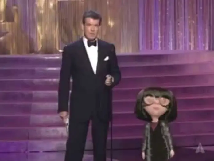 Video for the film The Aviator — Pierce Brosnan and Edna Mode present The Aviator with Best Costume Design | 77th Oscars (2005)