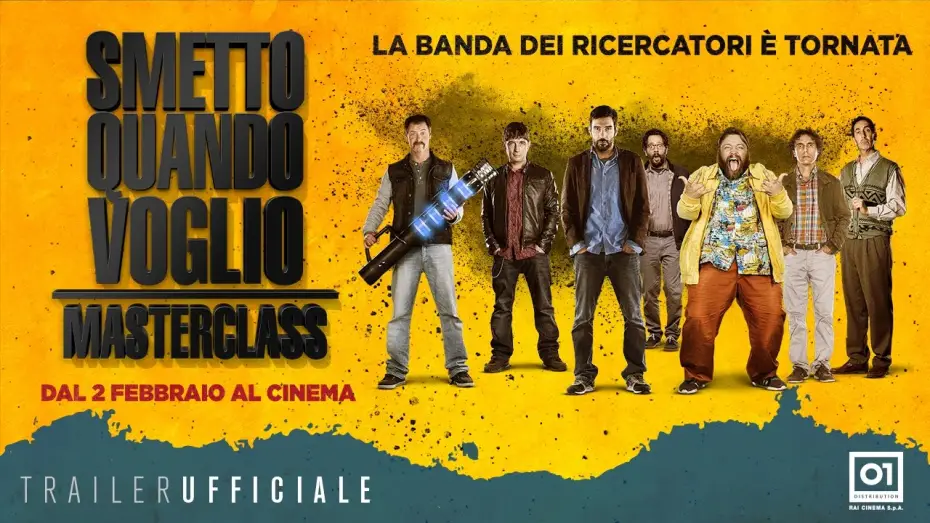Video for the film I Can Quit Whenever I Want 2: Masterclass — Smetto Quando Voglio - Masterclass (2017) di Sydney Sibilia - Trailer Ufficiale HD