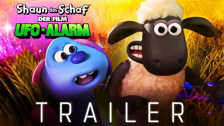Video for the film A Shaun the Sheep Movie: Farmageddon — Shaun das Schaf - Der Film: UFO-Alarm - Trailer 1 - Deutsch HD