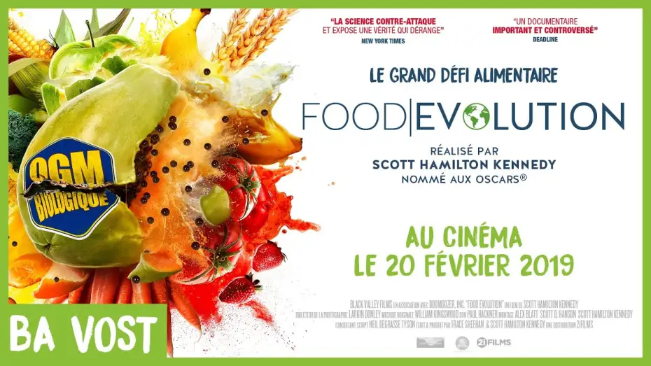 Video for the film Food Evolution — BANDE-ANNONCE FOOD EVOLUTION VOST