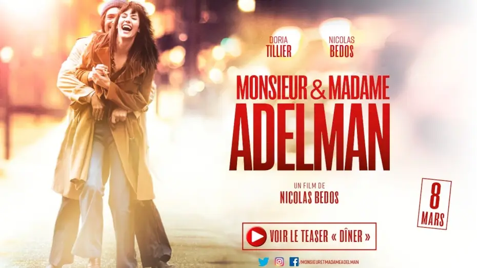 Video for the film Mr & Mme Adelman — Teaser "Diner" - MONSIEUR & MADAME ADELMAN de Nicolas Bedos