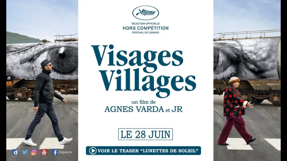 Video for the film Faces Places — Teaser "Lunettes de soleil" - VISAGES, VILLAGES d'Agnès Varda et JR