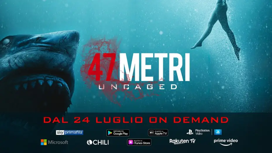 Video for the film 47 Meters Down: Uncaged — 47 METRI - UNCAGED | TRAILER UFFICIALE | DAL 24 LUGLIO ON DEMAND