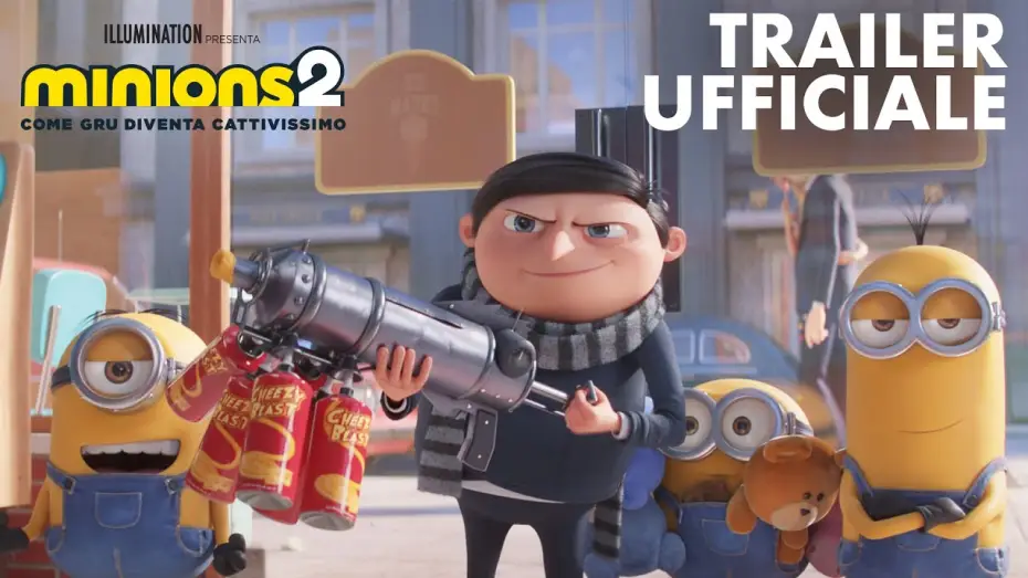 Video for the film Minions: The Rise of Gru — Minions 2 - Come Gru Diventa Cattivissimo | Secondo Trailer Ufficiale (Universal Pictures) HD