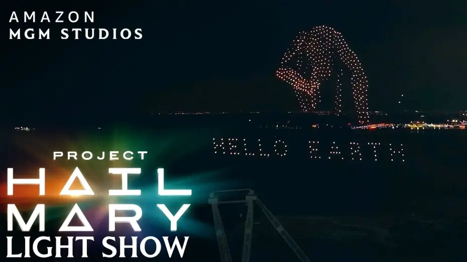 Video for the film Project Hail Mary — Global Light Show – Toronto