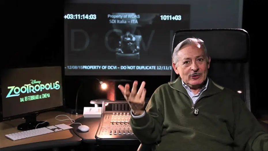 Video for the film Zootopia — Zootropolis - Backstage con Leo Gullotta