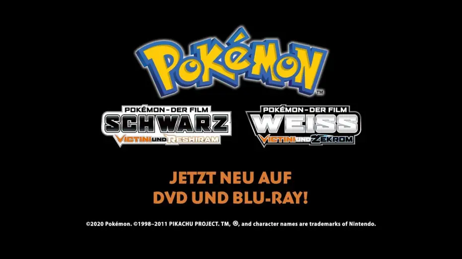 Video for the film Pokémon the Movie: Black - Victini and Reshiram — Pokémon - Der Film: Schwarz / Weiß - Trailer [HD] Deutsch / German