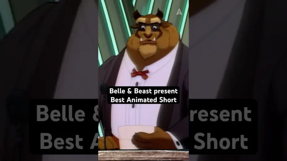 Video for the film Beauty and the Beast — Belle, The Beast, & Chip From 'Beauty and the Beast' Present Best Animated Short At The 64th Oscars
