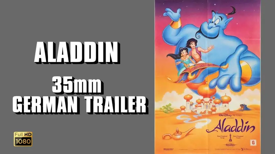 Video for the film Aladdin — Aladdin - 35mm Kino Trailer - Deutsch HD