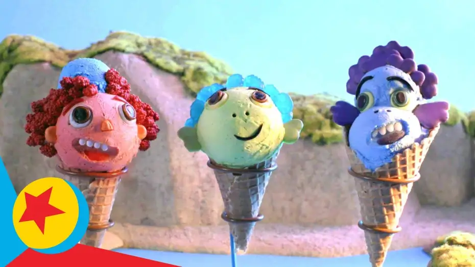 Video for the film Luca — Luca-Inspired Gelato Art