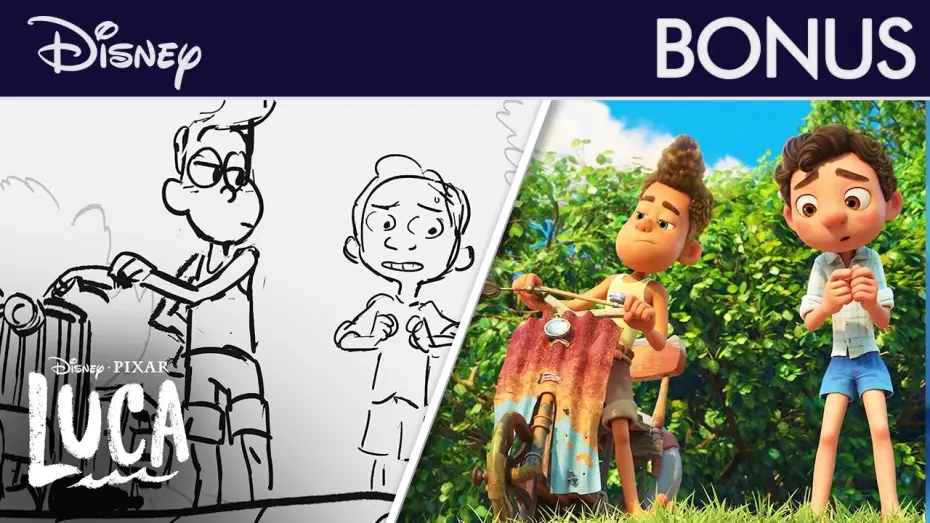 Video for the film Luca — Progression de l'Animation de Luca | Le Grand Saut | @disneyfr
