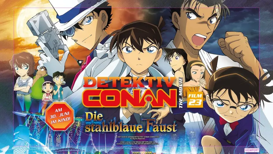 Video for the film Case Closed: The Fist of Blue Sapphire — Detektiv Conan - 23. Film: Die stahlblaue Faust (Kinotrailer)