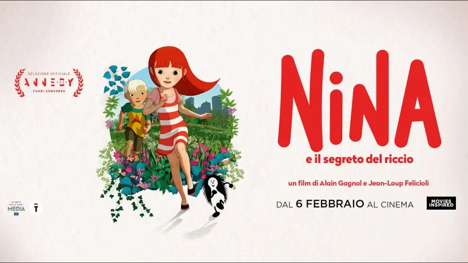 Video for the film Nina and the Hedgehog's Secret — NINA E IL SEGRETO DEL RICCIO Trailer Ufficiale Italiano dal 6 Febbraio al Cinema