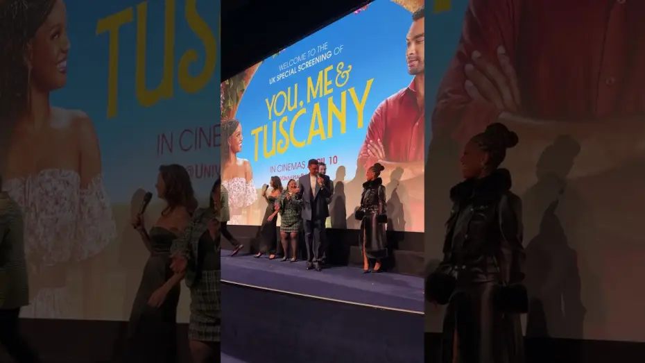 Video for the film You, Me & Tuscany — UK press tour with Halle Bailey and Regé-Jean Page
