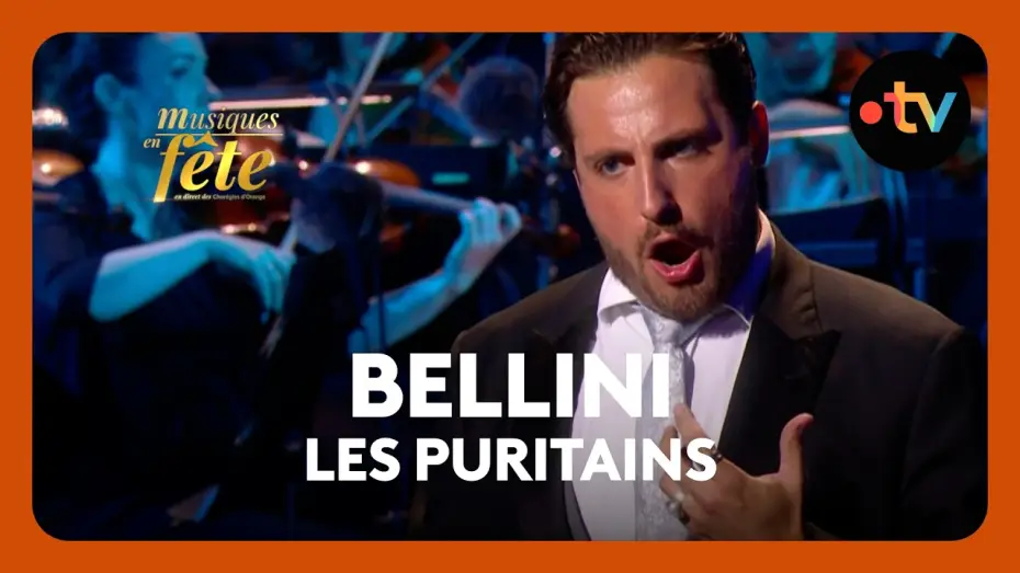 Video for the film Musiques en fête des Chorégies d'Orange — Bellini - Les Puritains, "Ah per sempre - Bel sogno beato" avec Florian Sempey
