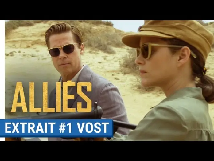 Video for the film Allied — ALLIÉS - Extrait #1 : Entraînement au tir avec Brad Pitt & Marion Cotillard (VOST)