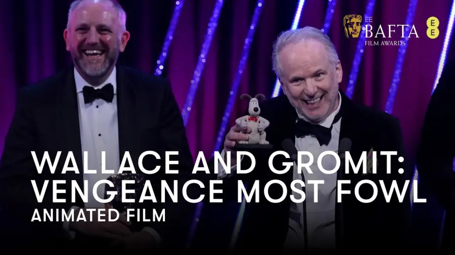 Video for the film Wallace & Gromit: Vengeance Most Fowl — Wallace and Gromit: Vengeance Most Fowl wins Animated Film at the 2025 BAFTA Film Awards | BAFTA