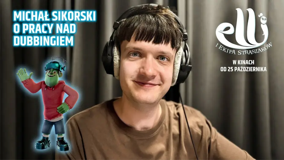 Video for the film Elli and her Monster Team — Michał Sikorski o pracy nad dubbingiem do filmu