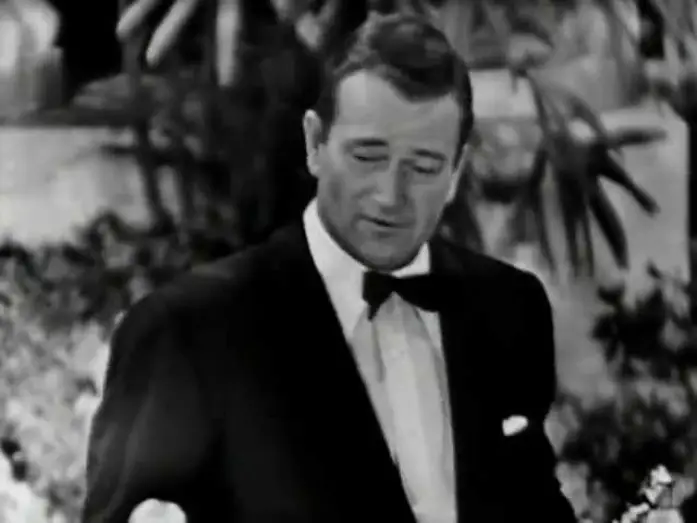 Video for the film High Noon — Gary Cooper winning Best Actor for "High Noon"