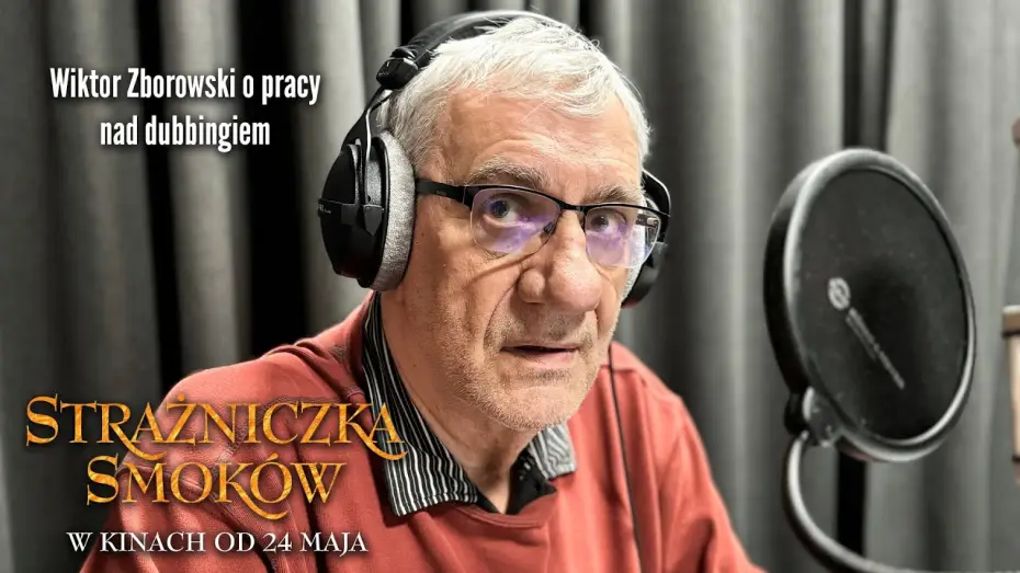 Video for the film Dragonkeeper — Wiktor Zborowski w studiu dubbingowym – tak mówi smok Dan Za